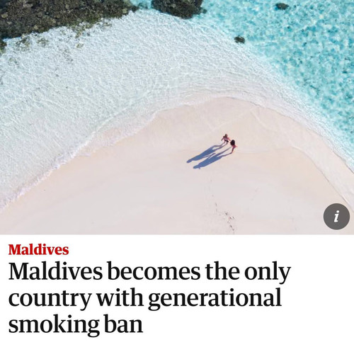 На Мальдивах запретили курить