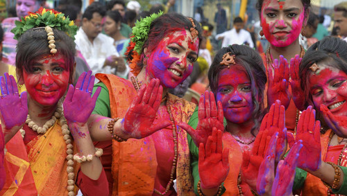 Фестиваль холи в Индии